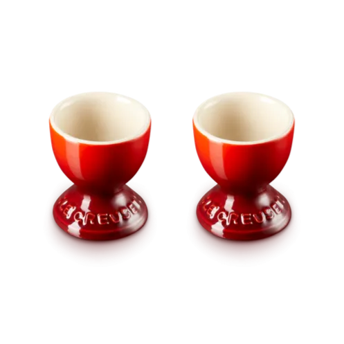 Le Creuset Stoneware Set of 2 Cerise Egg Cups