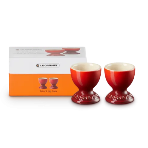 Le Creuset Stoneware Set of 2 Cerise Egg Cups