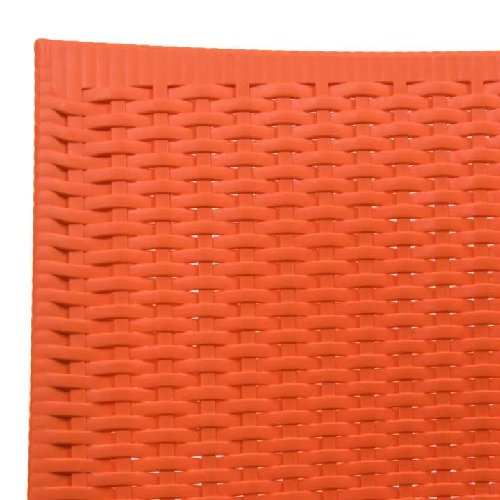 LeisureMod Weave Mace Indoor/Outdoor Dining Chair (Armless), Set of 4