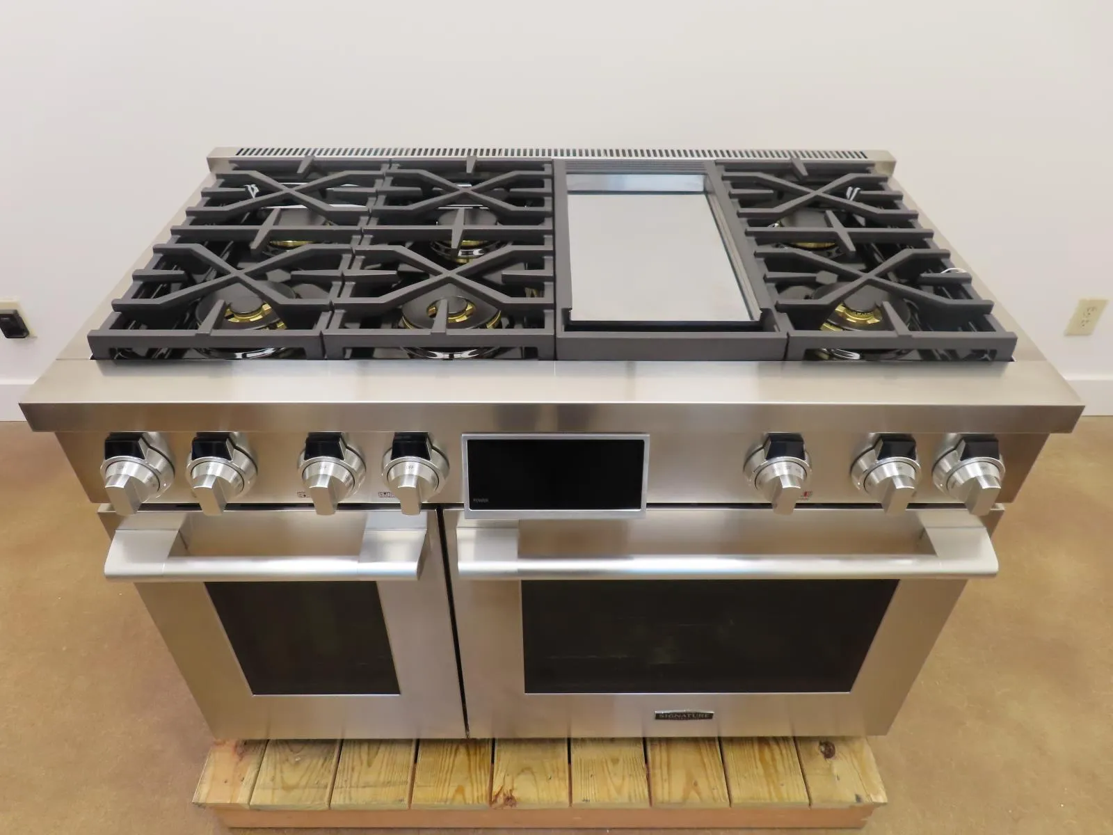 Lg Signature Kitchen Suite SKSDR480GS 48" Double Oven Dual Fuel Convection Range