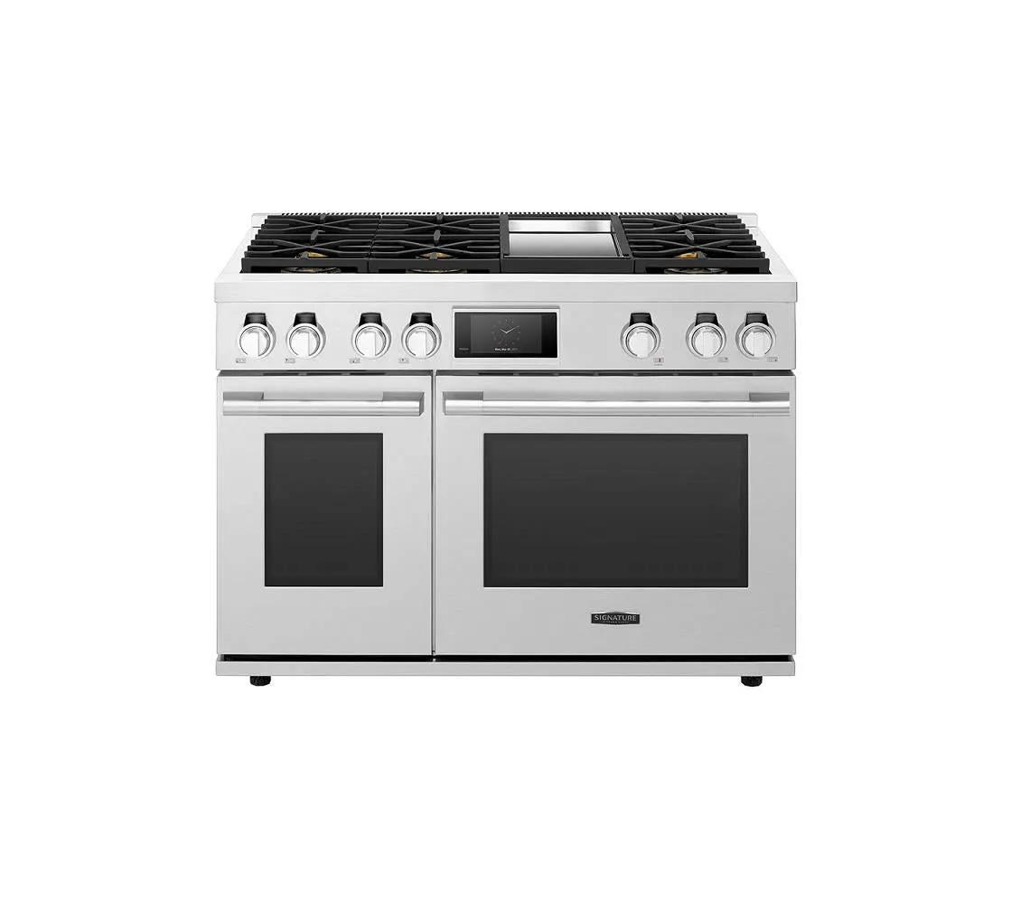 Lg Signature Kitchen Suite SKSDR480GS 48" Double Oven Dual Fuel Convection Range