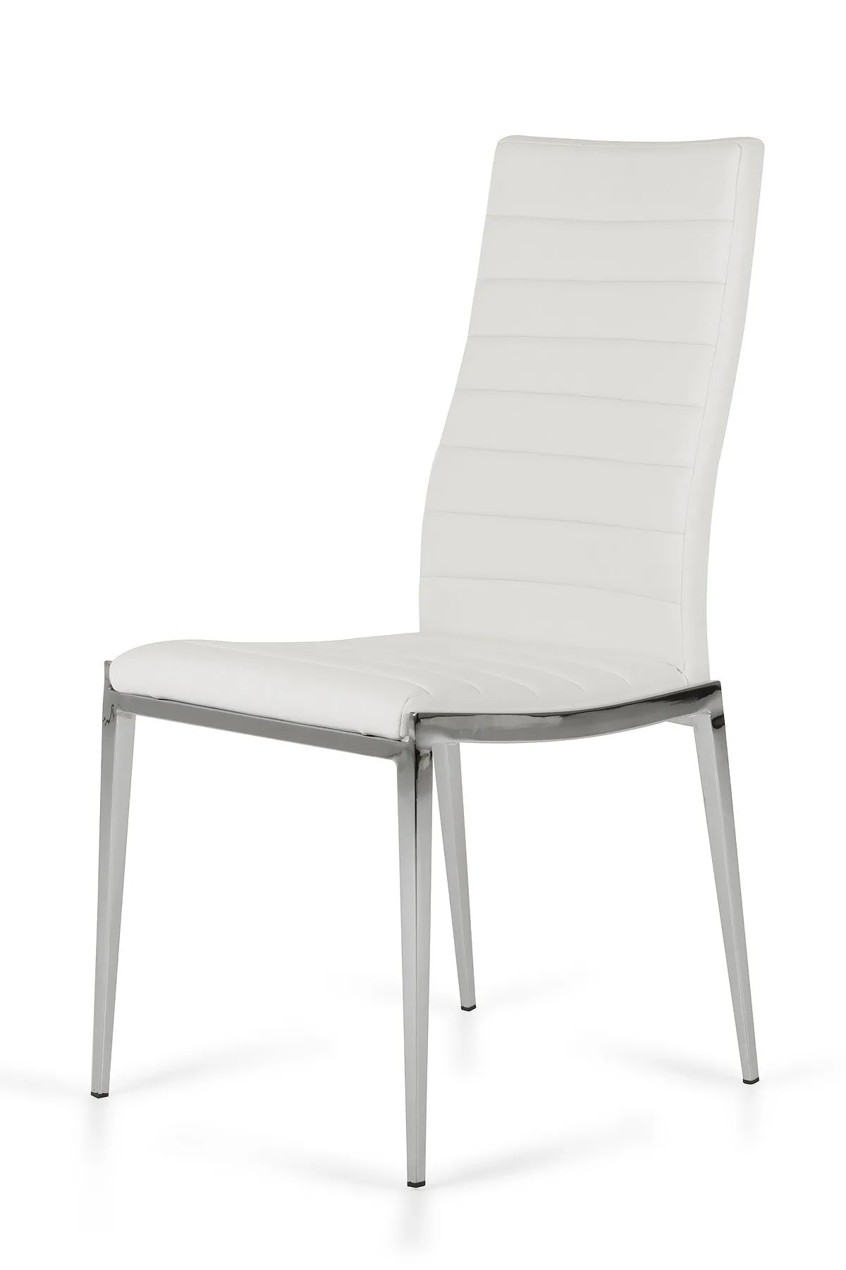 Libby - Modern White Leatherette Dining Chair (Set Of 2) By Homeroots