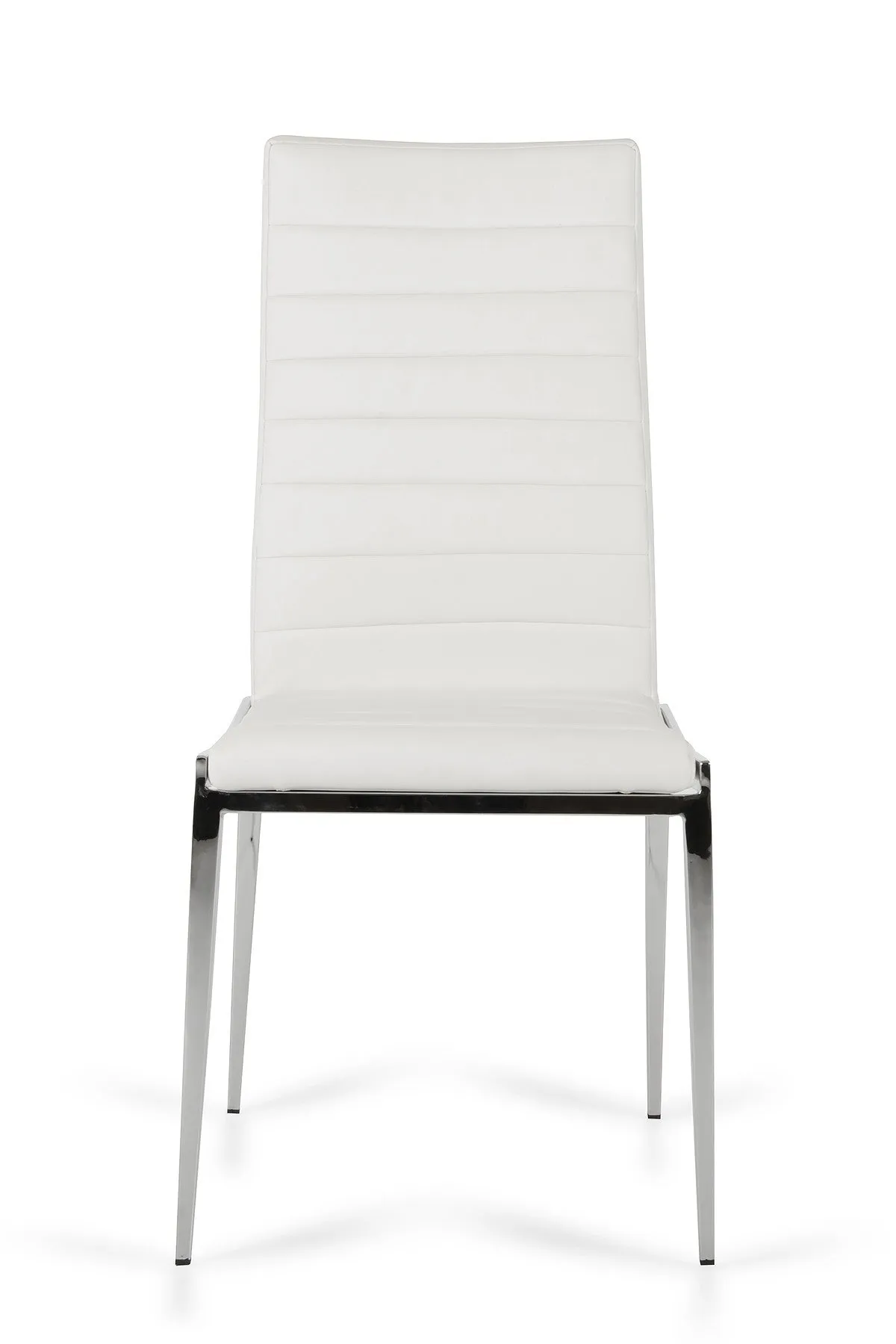 Libby - Modern White Leatherette Dining Chair (Set Of 2) By Homeroots