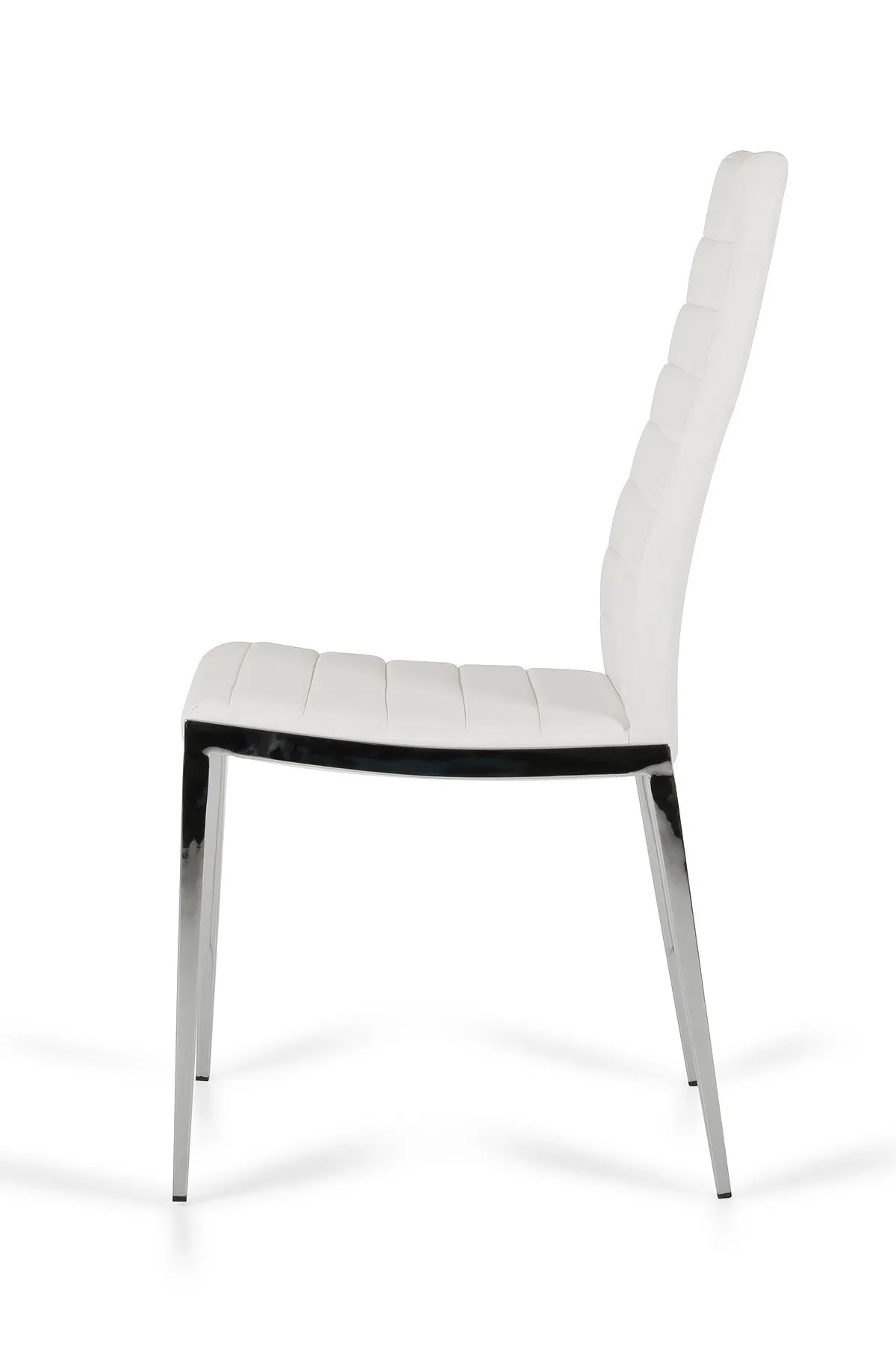 Libby - Modern White Leatherette Dining Chair (Set Of 2) By Homeroots