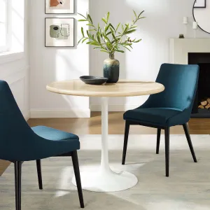 Lippa 36 Round Artificial Travertine  Dining Table By Modway - EEI-6748