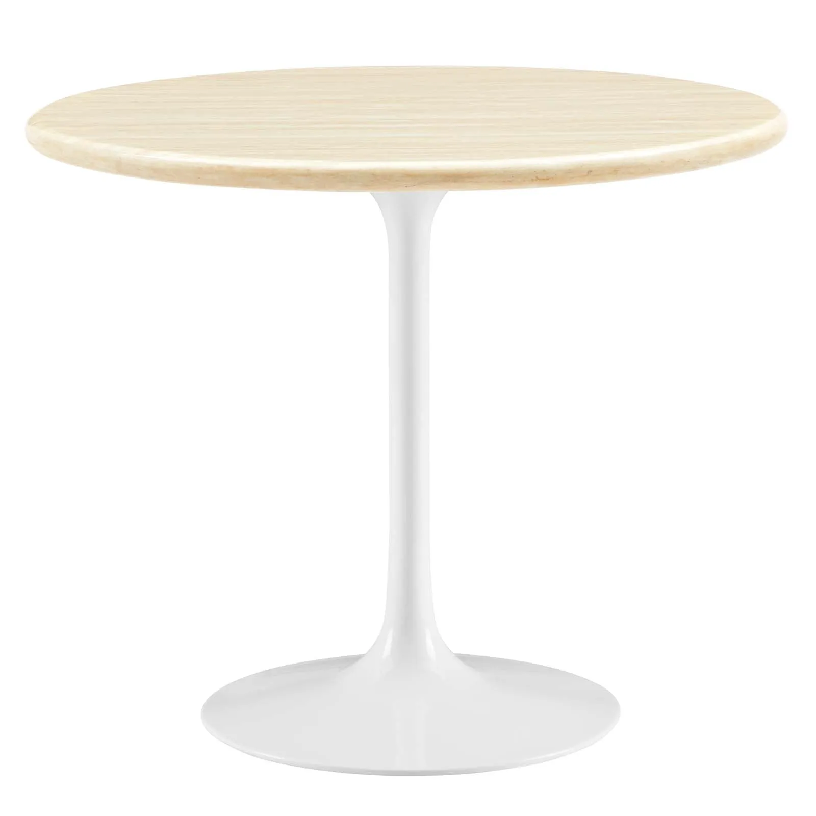 Lippa 36 Round Artificial Travertine  Dining Table By Modway - EEI-6748