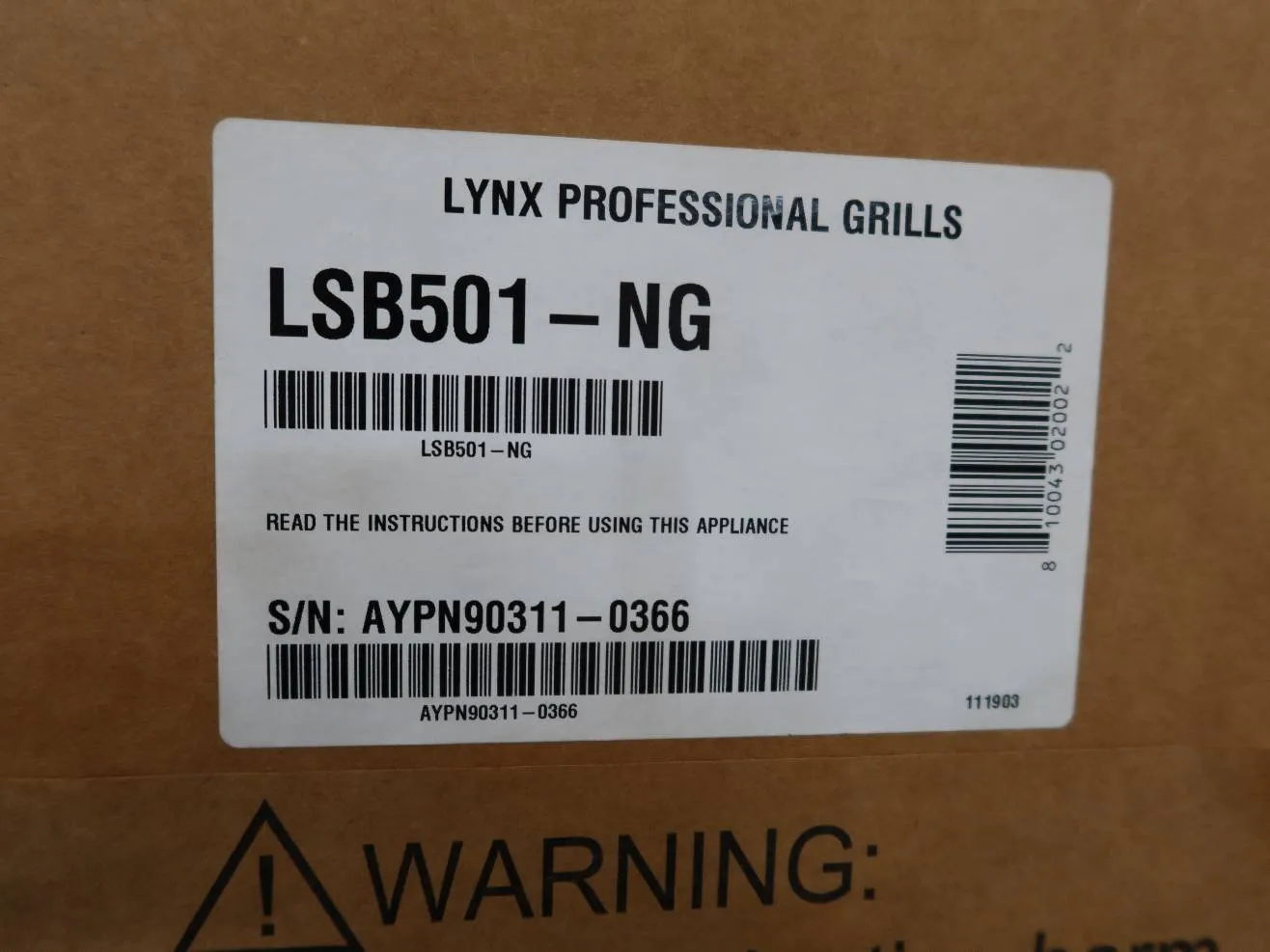 Lynx Sedona 36" 891 sq.in ProSear Natural Stainless Gas BBQ Island L1600GNG
