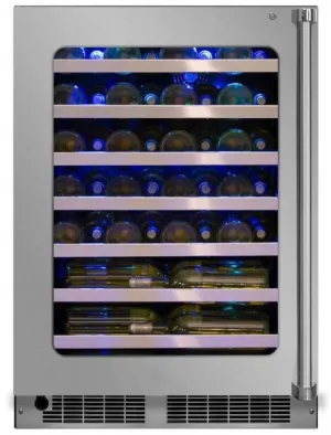 Marvel 24 Inch 5.2 Cu.Ft. 48 Bottle Cap SS Counter Depth Wine Cooler MP24WSG5LS