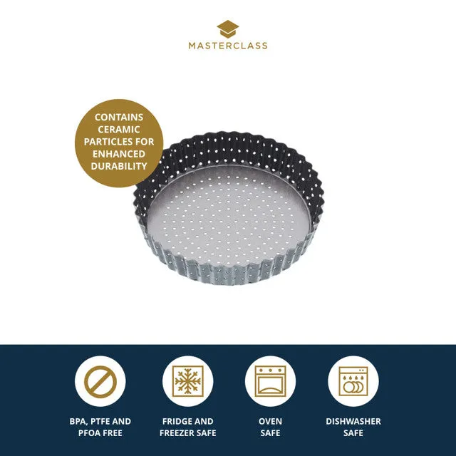 MasterClass Crusty Bake Non-Stick 18cm Fluted Round Flan