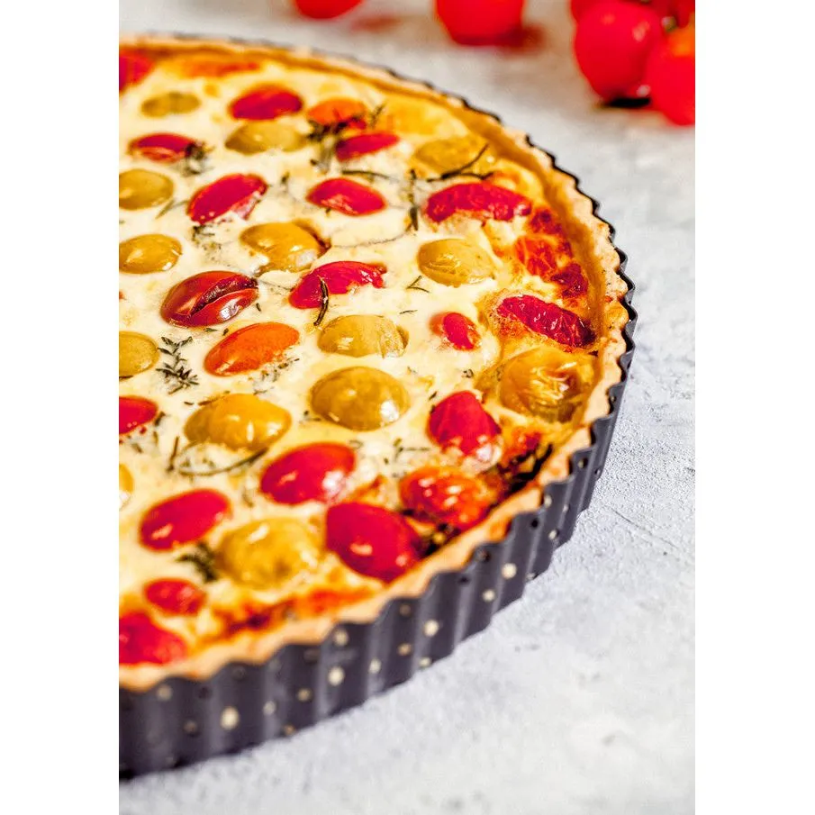 MasterClass Crusty Bake Non-Stick 18cm Fluted Round Flan