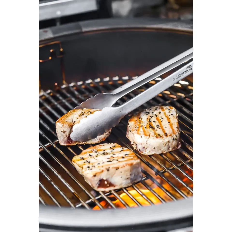 MasterClass Deluxe Stainless Steel 40cm Food Tongs