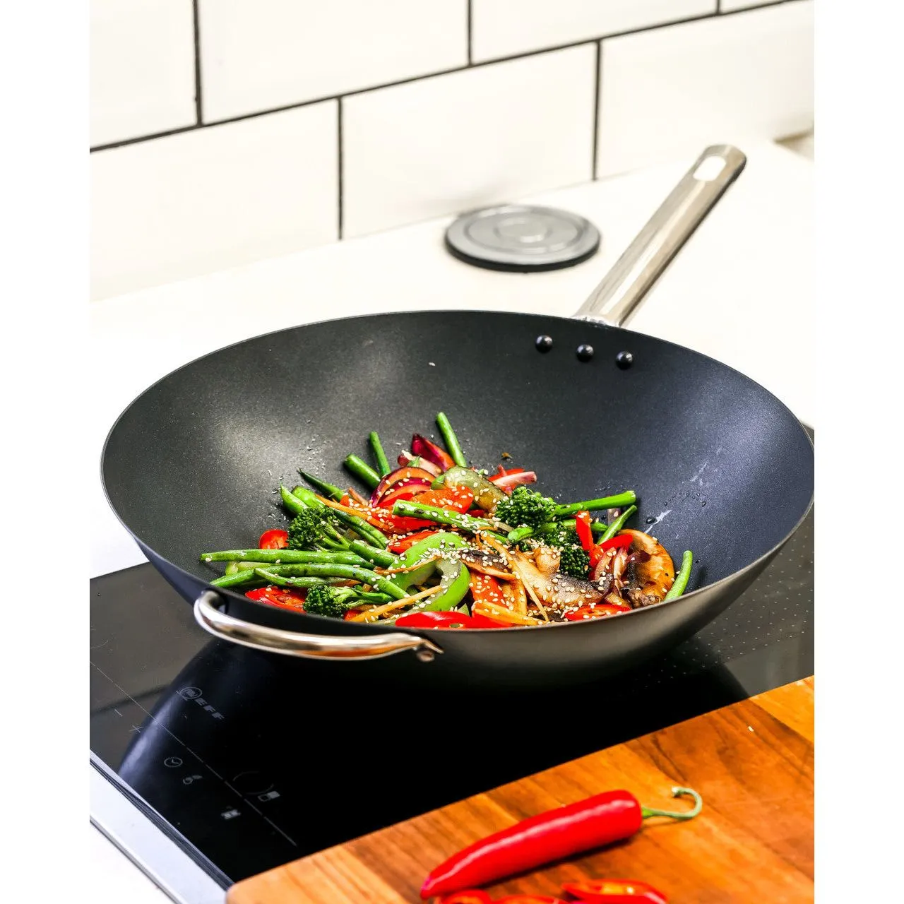 MasterClass Induction- Ready 30cm Wok