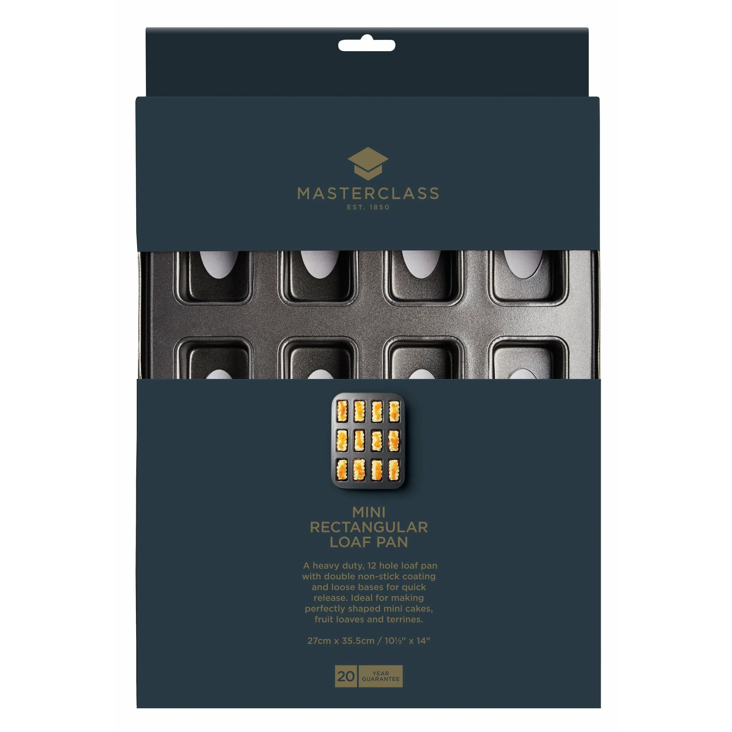 MasterClass Non-Stick 12 Hole Mini Loaf Pan