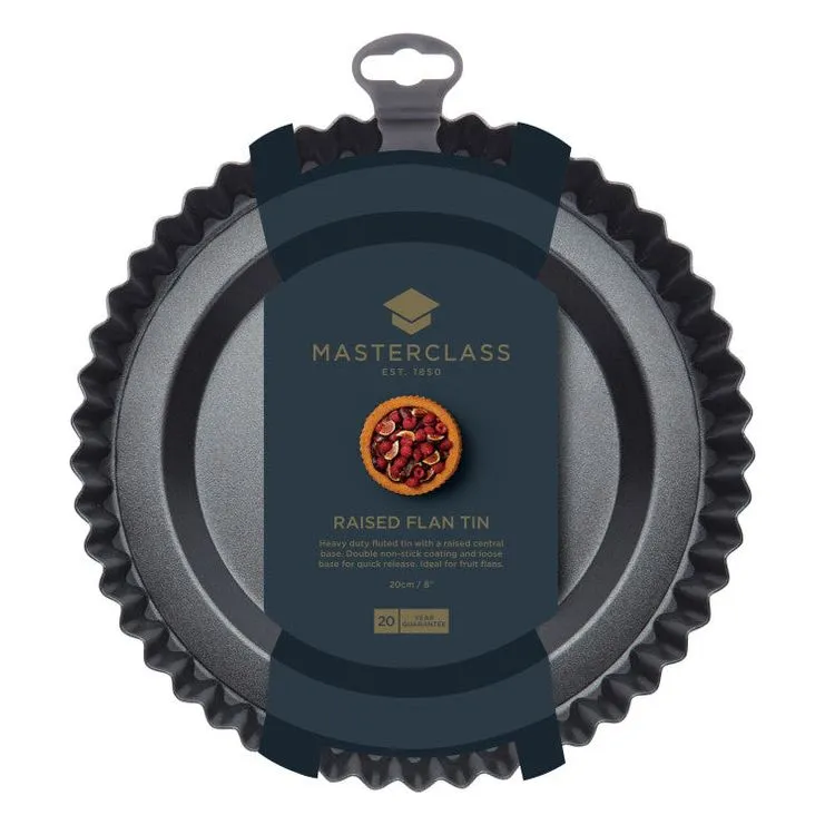 MasterClass Non-Stick 20cm Raised Flan Tin