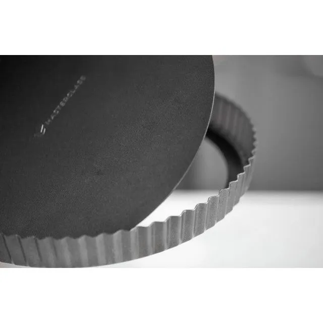 MasterClass Non-Stick 20cm/8" Loose Base Fluted Quiche/Flan Tin