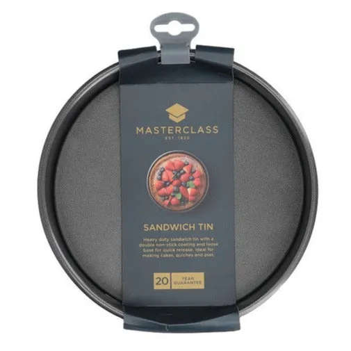 MasterClass Non-Stick 20cm/8" Loose Base Sandwich Pan