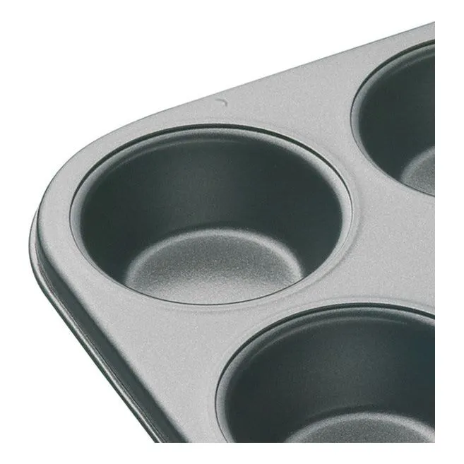 MasterClass Non-Stick 6 Hole Deep Cake Pan