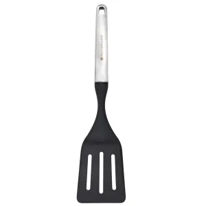 MasterClass Soft Grip Stainless Steel 34cm Slotted Turner