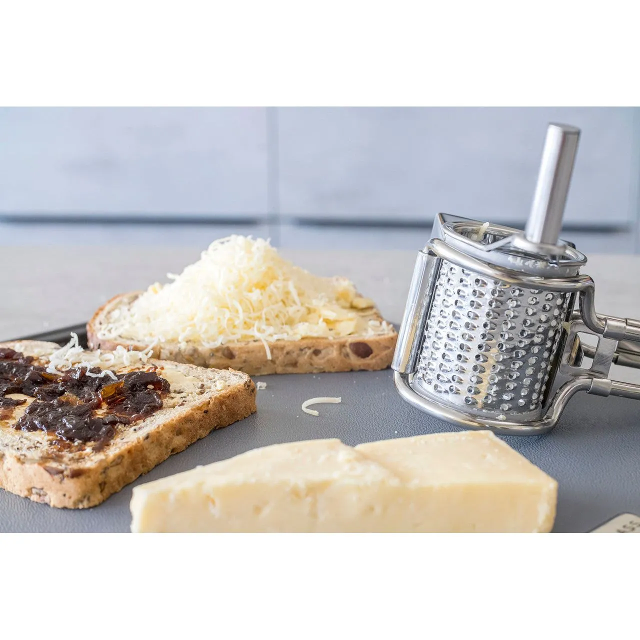 MasterClass Stainless Steel Rotary Stainless Grater