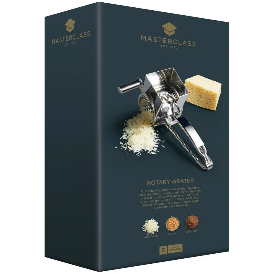 MasterClass Stainless Steel Rotary Stainless Grater