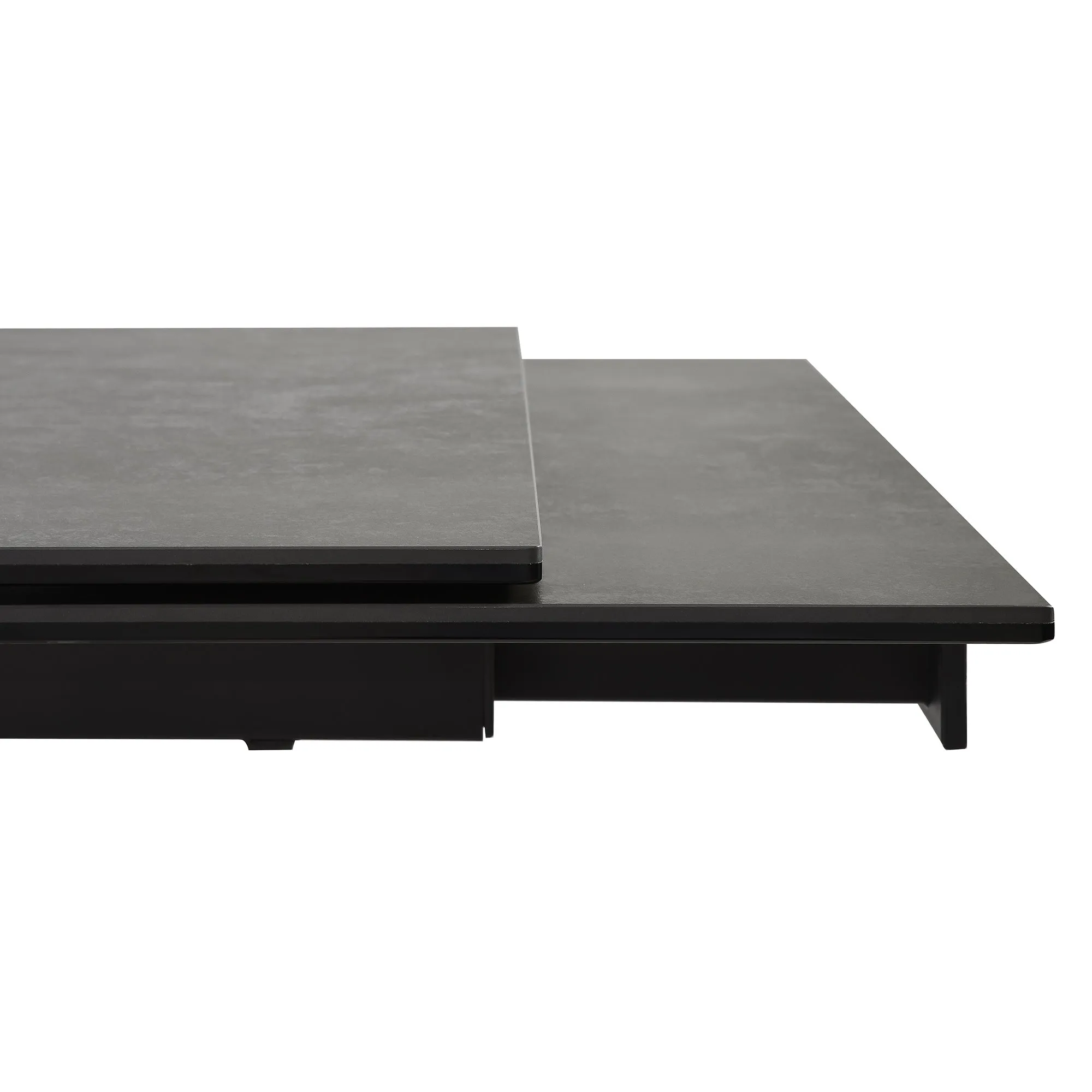 Milena Extendable Dining Table in Stone and Wood By Armen Living
