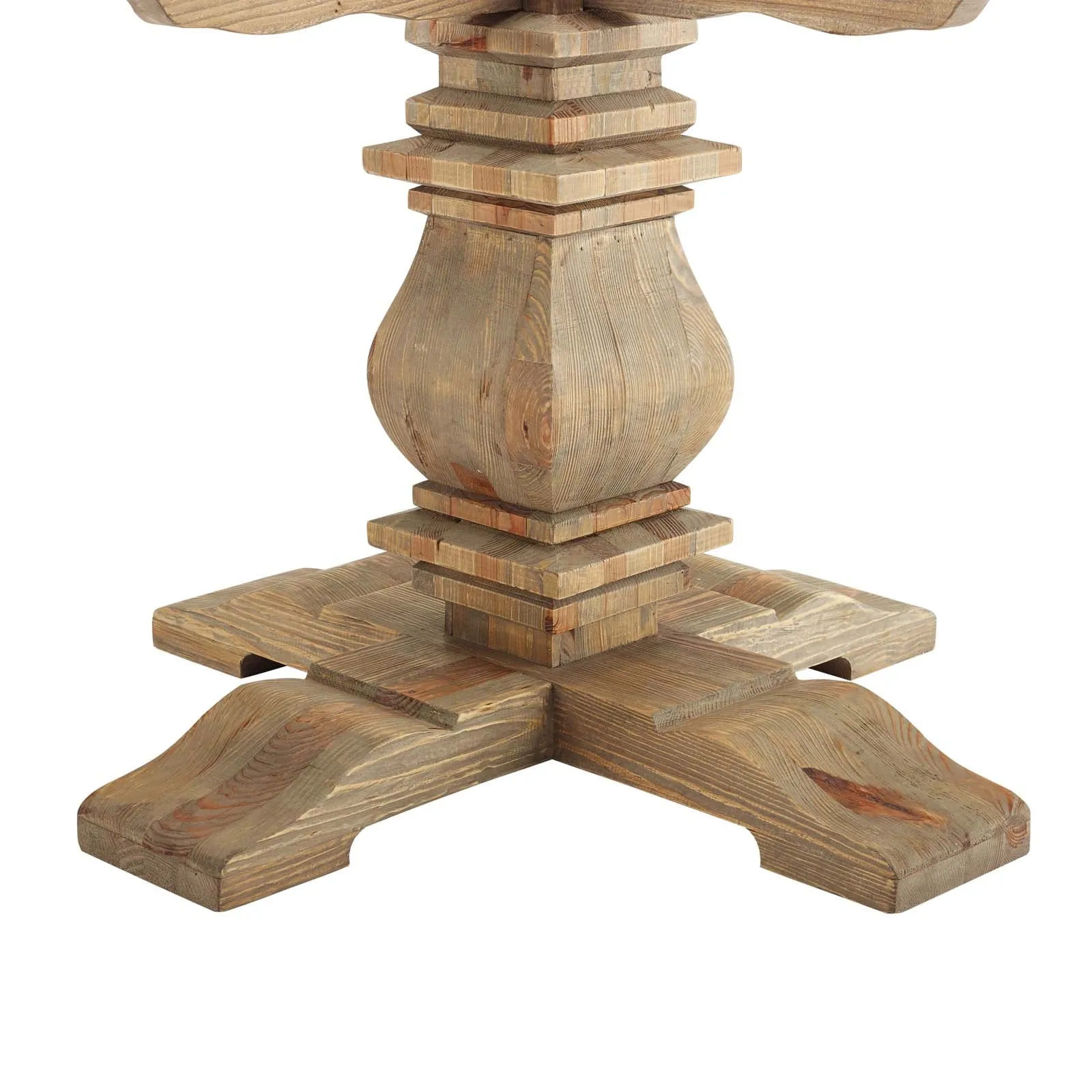 Modway Column 71" Round Pine Wood Dining Table - EEI-3495