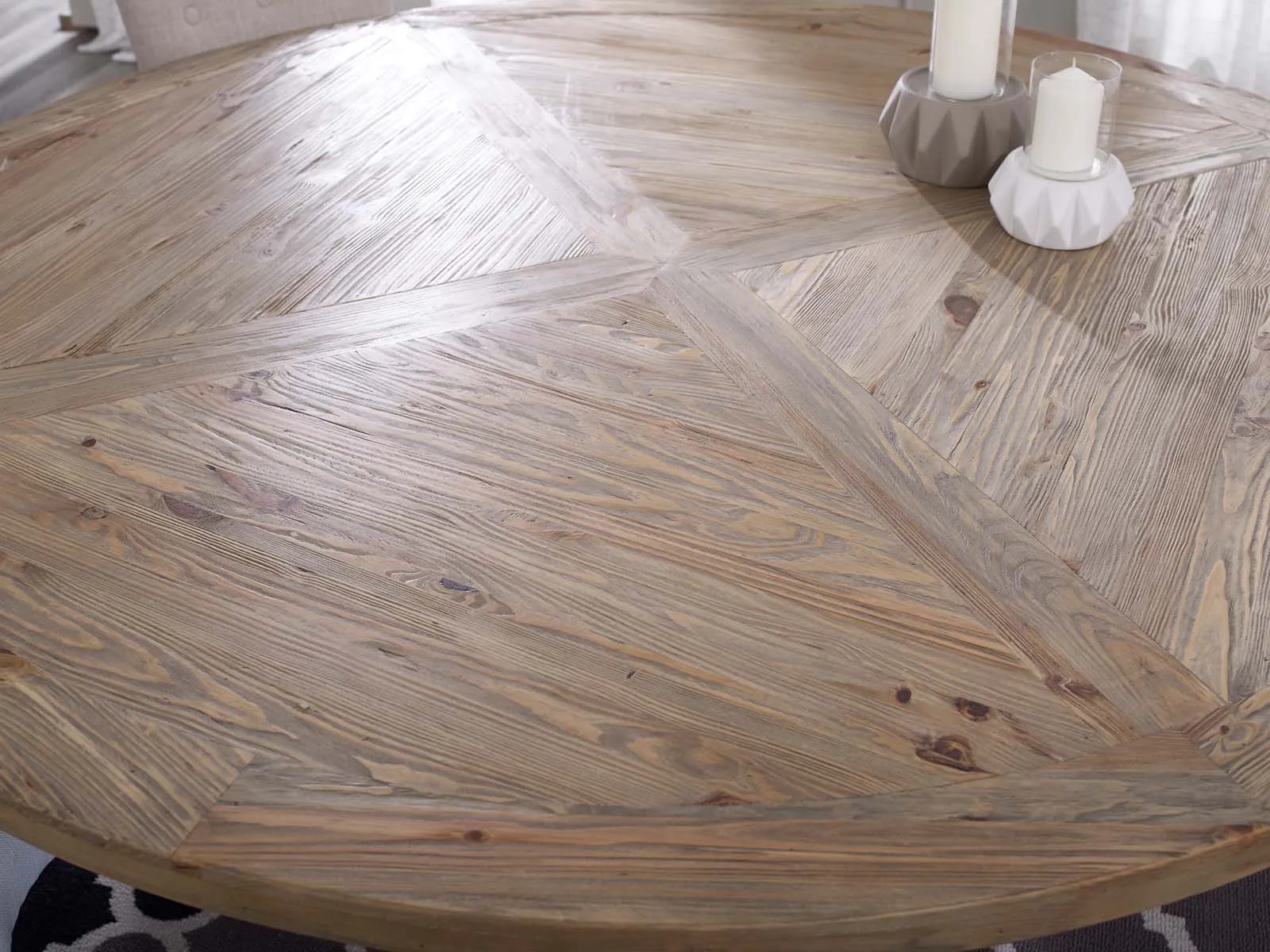 Modway Column 71" Round Pine Wood Dining Table - EEI-3495