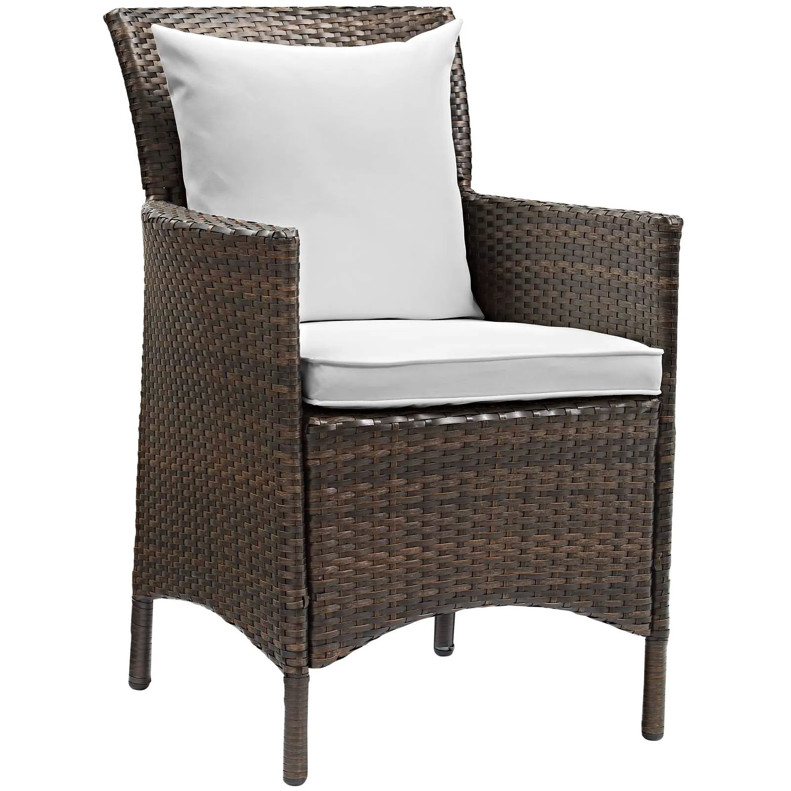 Modway Conduit Outdoor Patio Wicker Rattan Dining Armchair Set of 2 - EEI-4030