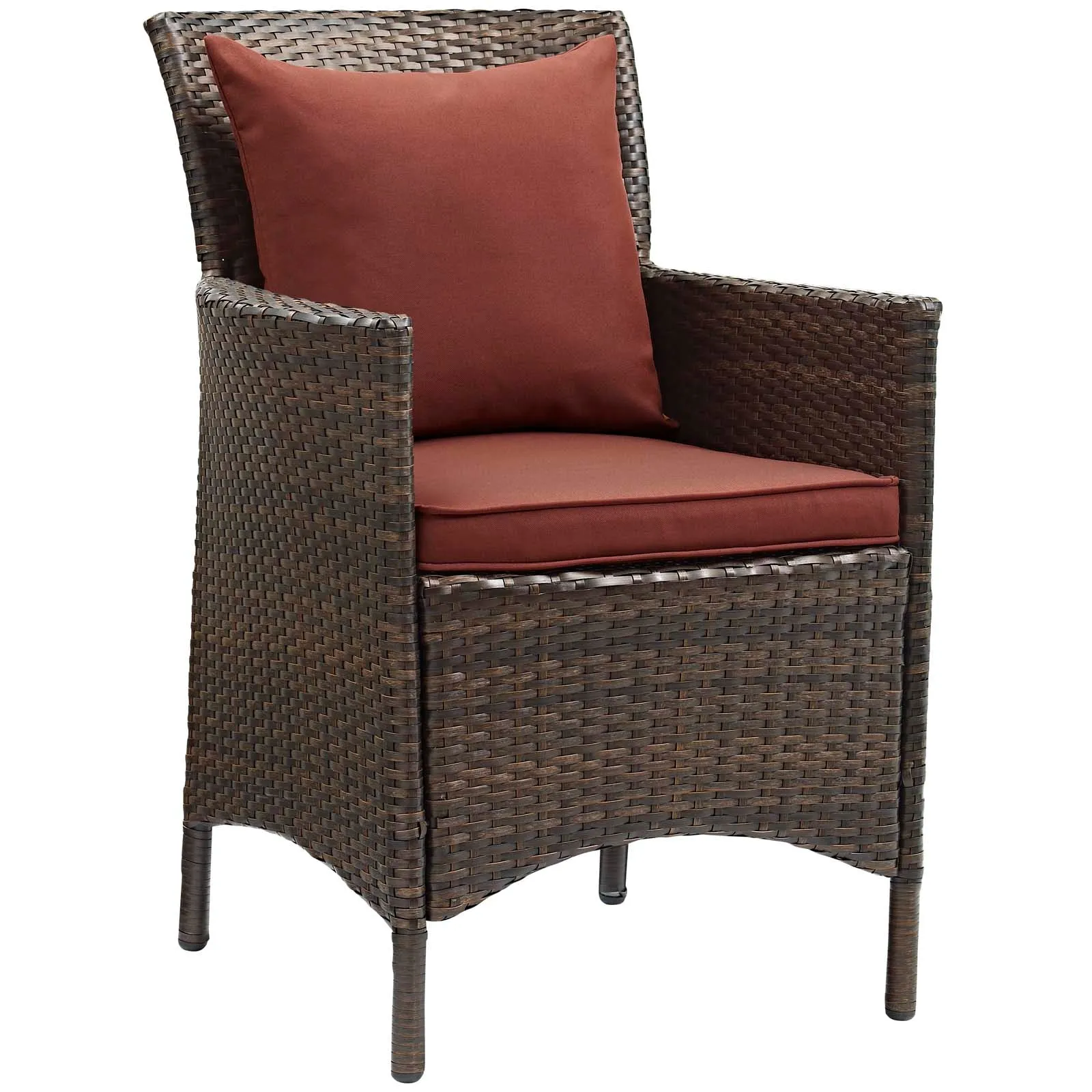 Modway Conduit Outdoor Patio Wicker Rattan Dining Armchair Set of 2 - EEI-4030