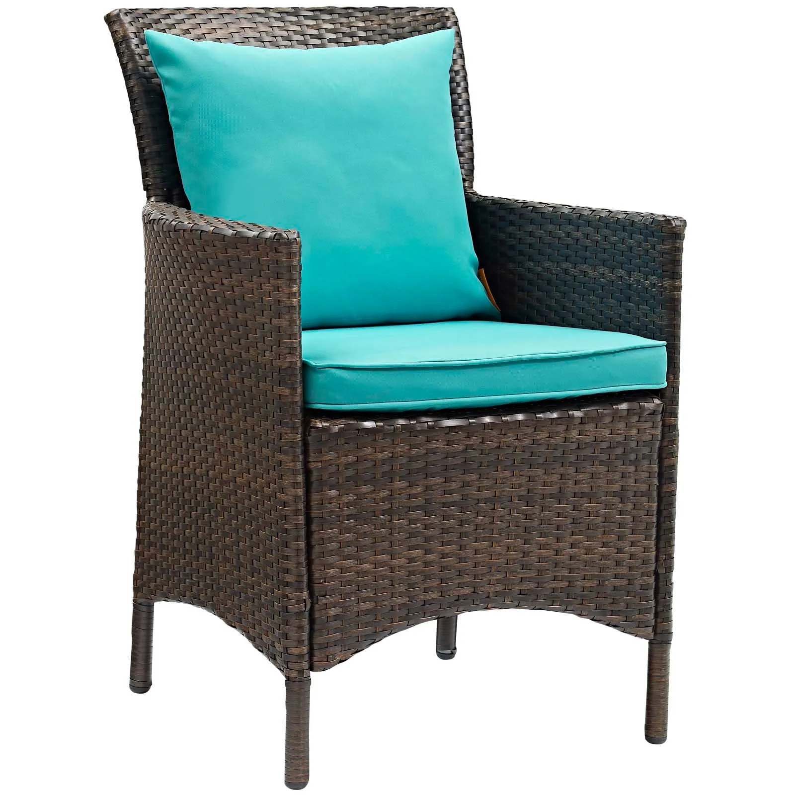 Modway Conduit Outdoor Patio Wicker Rattan Dining Armchair Set of 2 - EEI-4030