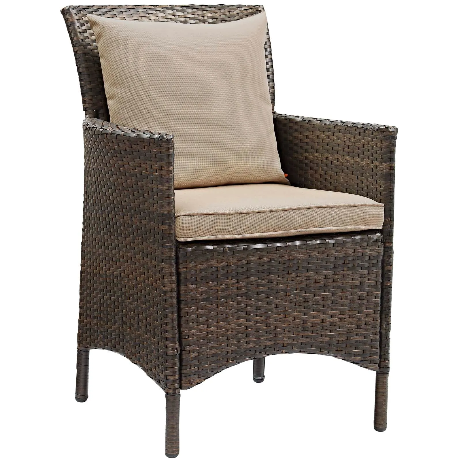 Modway Conduit Outdoor Patio Wicker Rattan Dining Armchair Set of 2 - EEI-4030