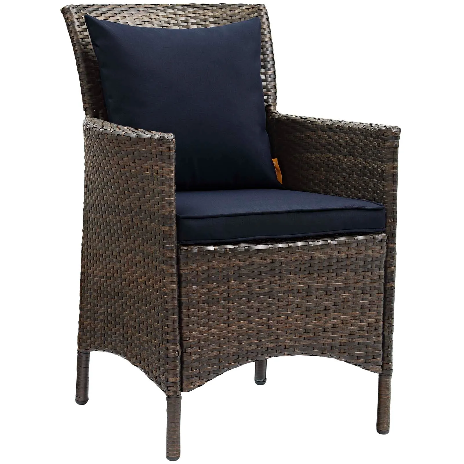 Modway Conduit Outdoor Patio Wicker Rattan Dining Armchair Set of 2 - EEI-4030