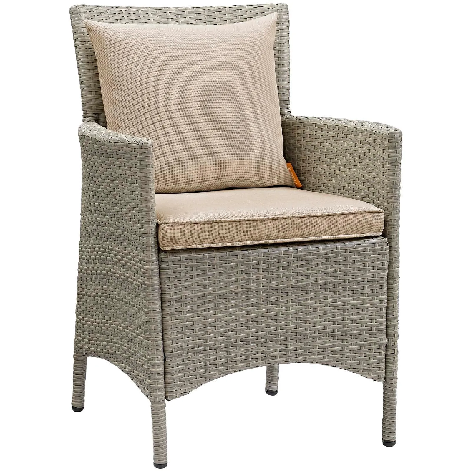 Modway Conduit Outdoor Patio Wicker Rattan Dining Armchair Set of 4 - EEI-4028