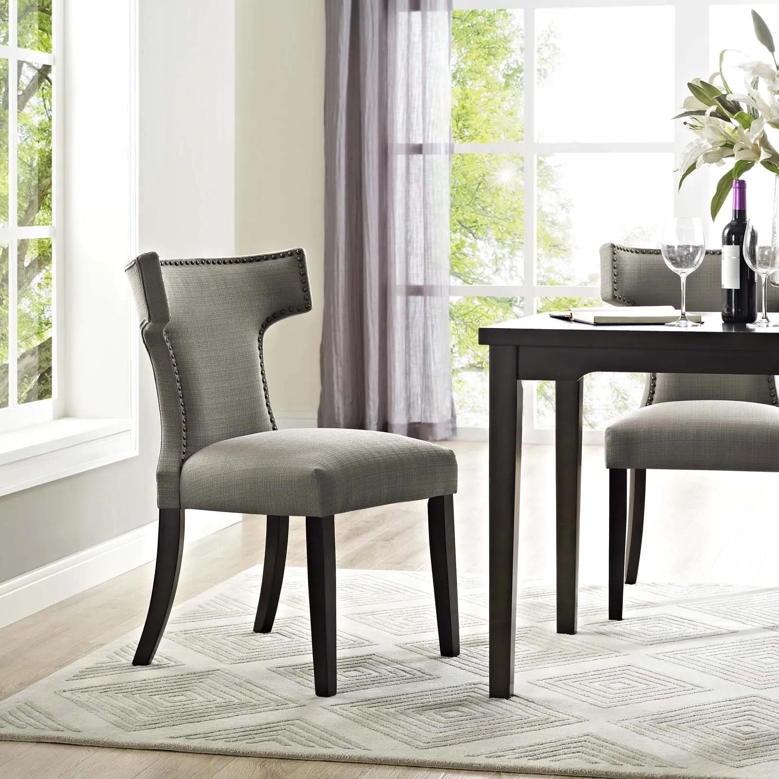 Modway Curve Fabric Dining Chair - EEI-2221