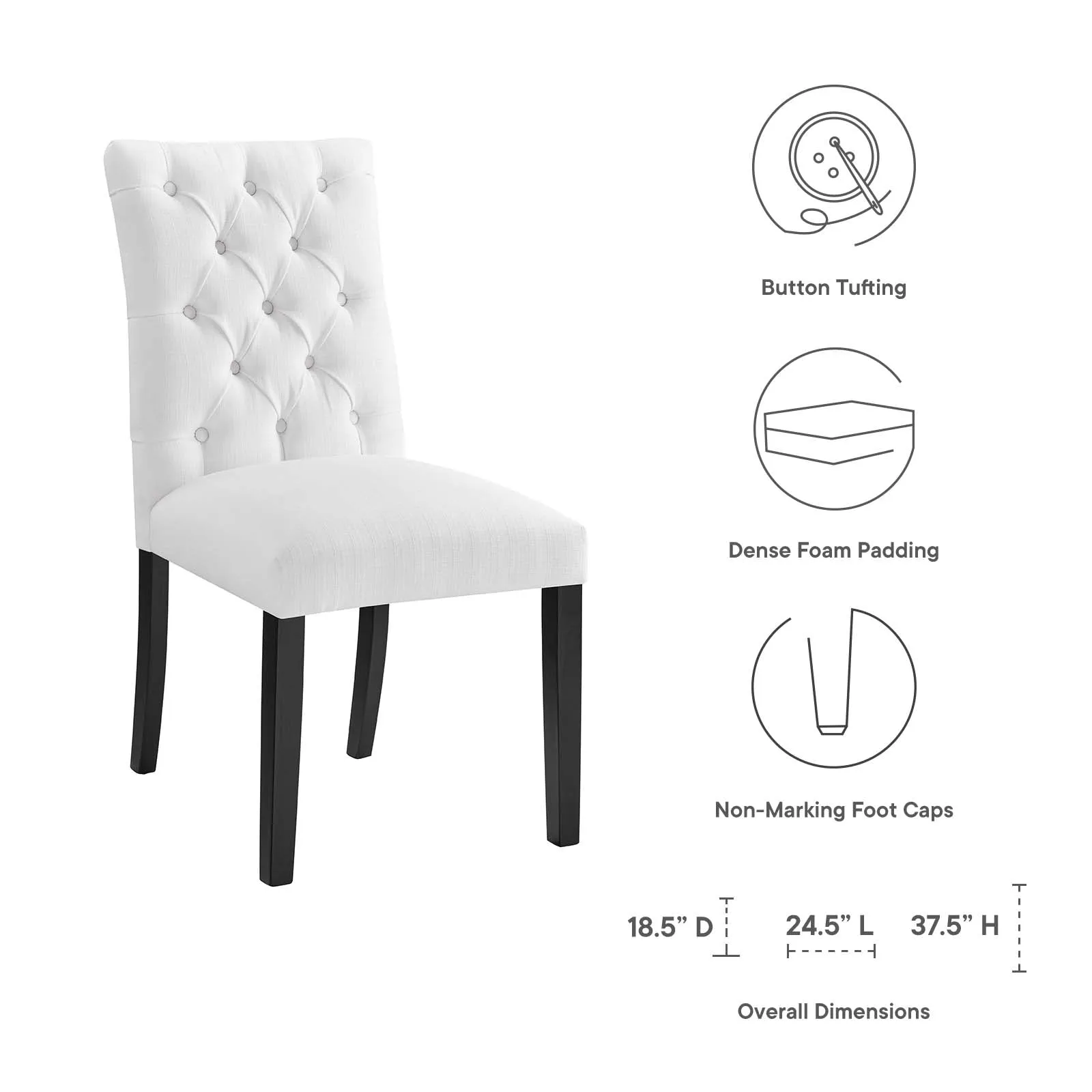Modway Duchess Fabric Dining Chair - EEI-2231
