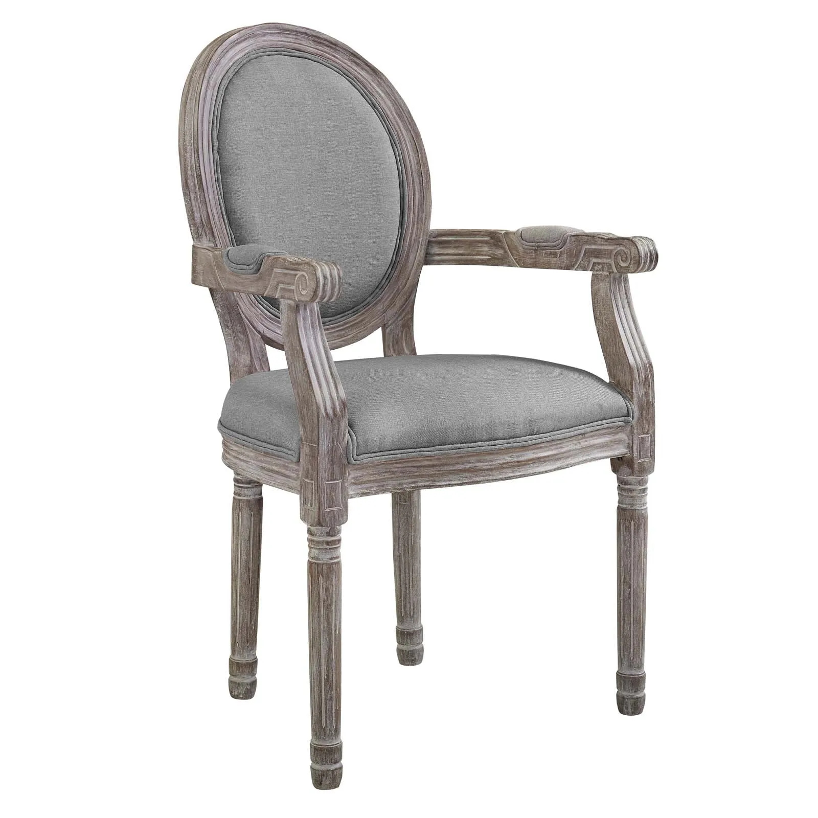 Modway Emanate Vintage French Upholstered Fabric Dining Armchair - EEI-2823