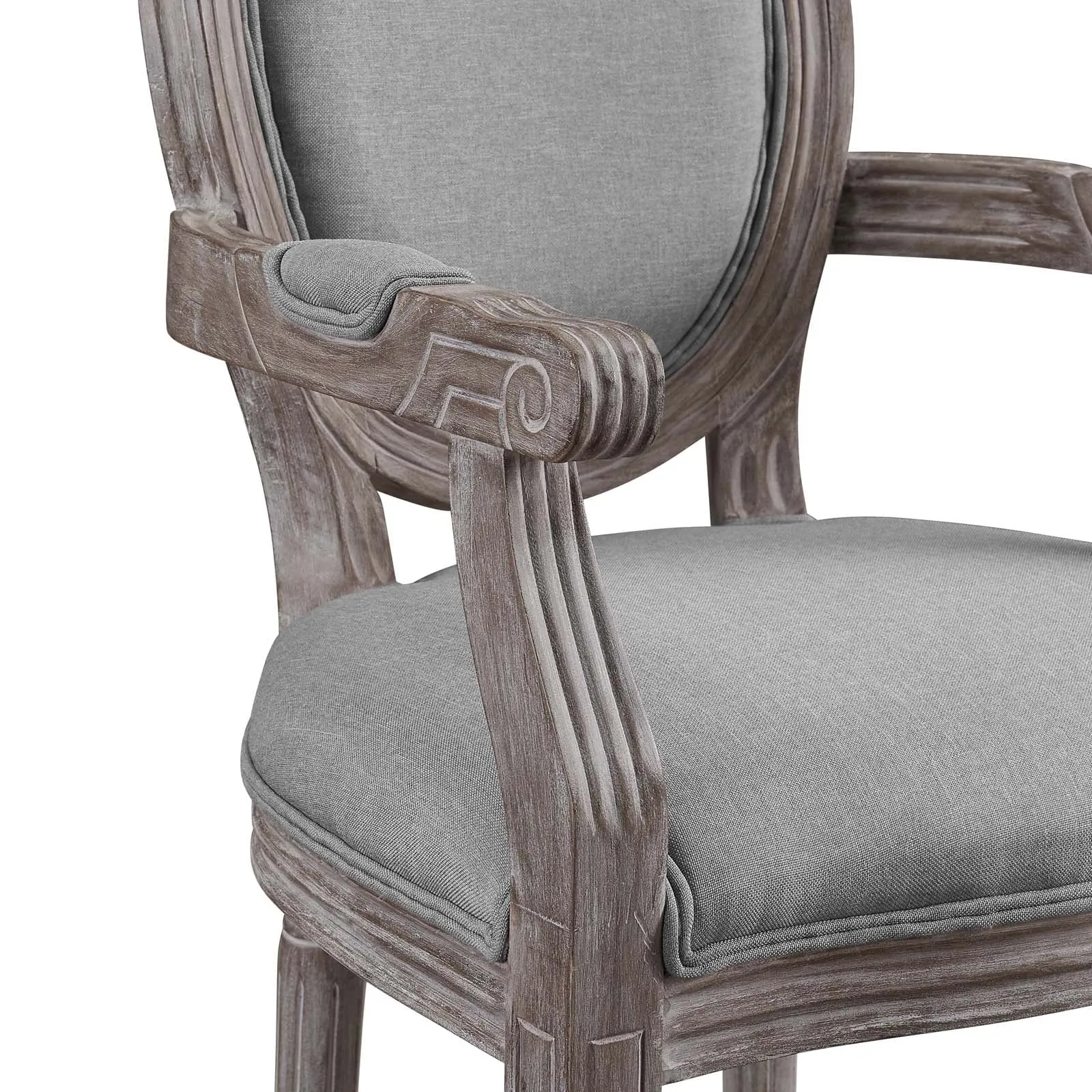 Modway Emanate Vintage French Upholstered Fabric Dining Armchair - EEI-2823