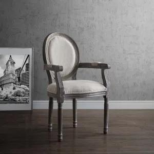 Modway Emanate Vintage French Upholstered Fabric Dining Armchair - EEI-2823