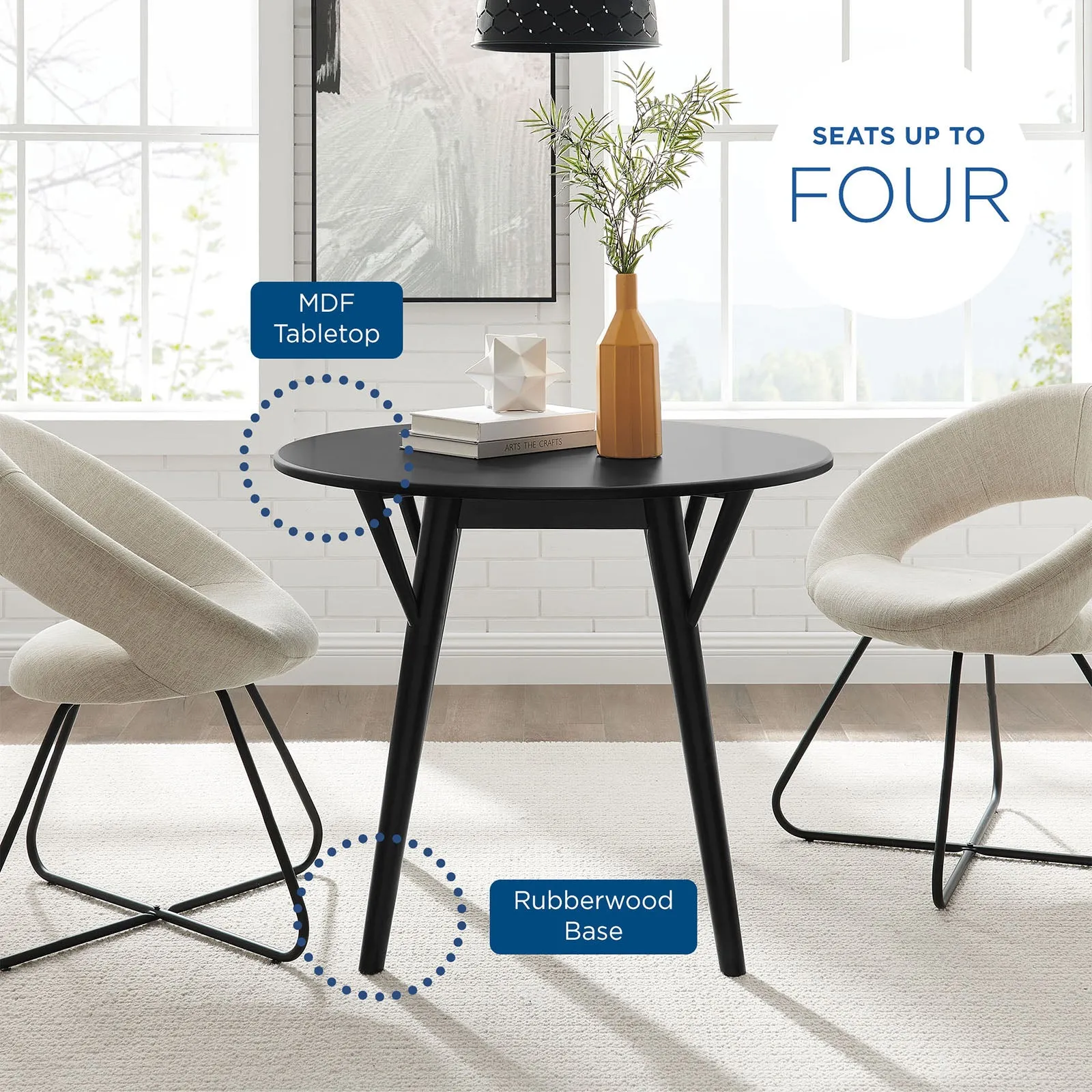 Modway Gallant 36" Dining Table - EEI-5515