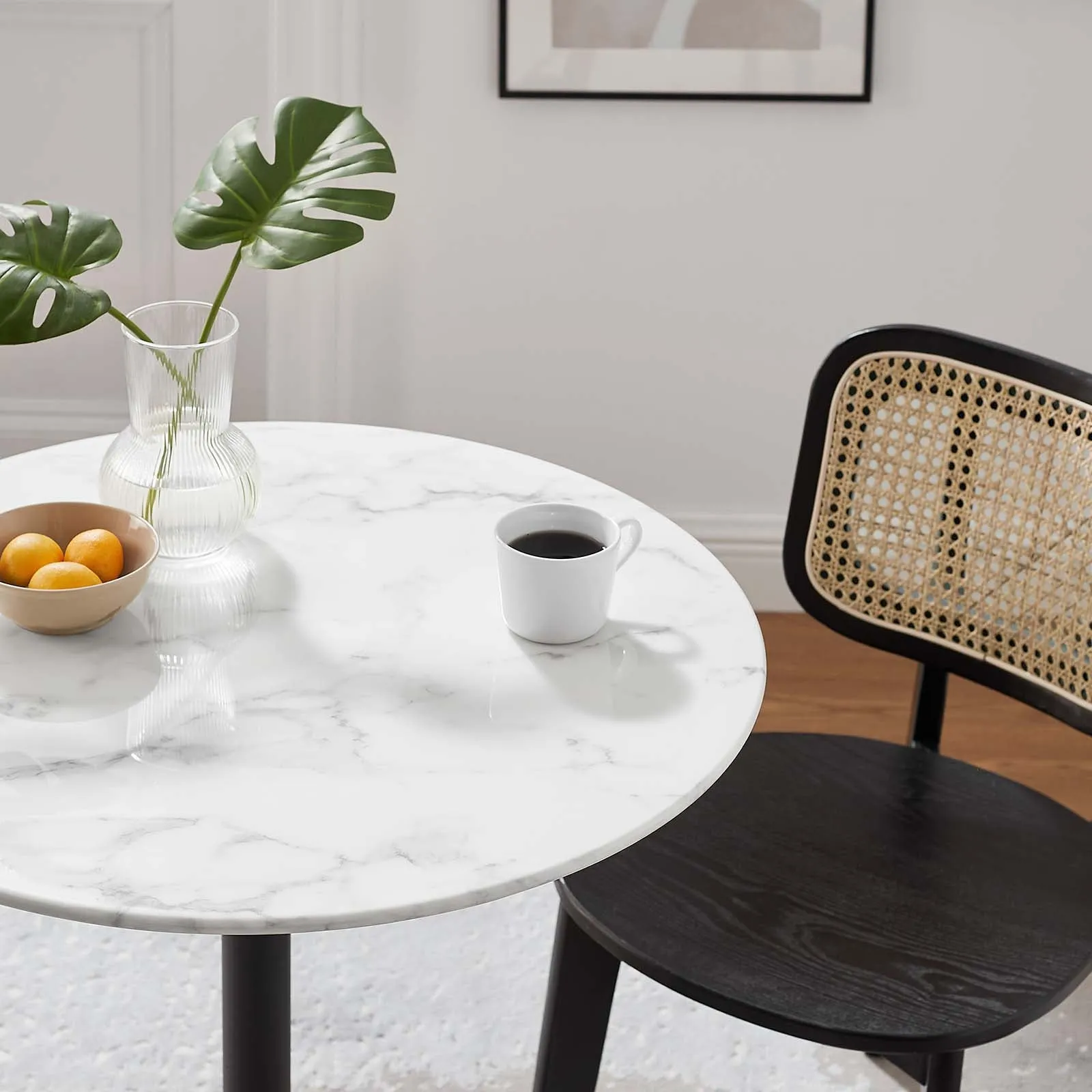 Modway Lippa 28" Round Artificial Marble Dining Table - EEI-3515