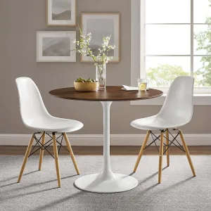 Modway Lippa 36" Round Walnut Dining Table - Walnut - EEI-1136
