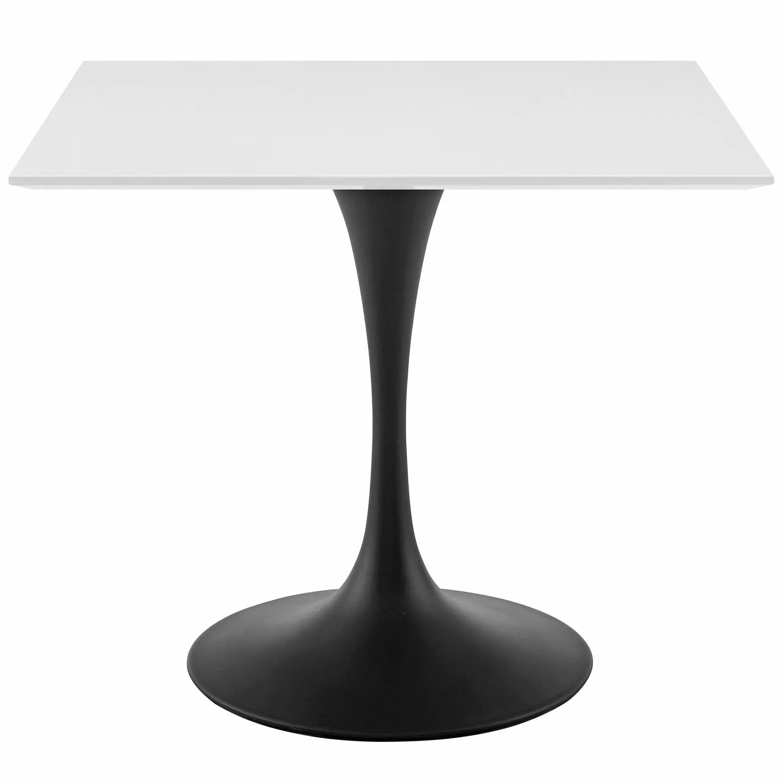 Modway Lippa 36" Square Wood Top Dining Table in White - EEI-3514