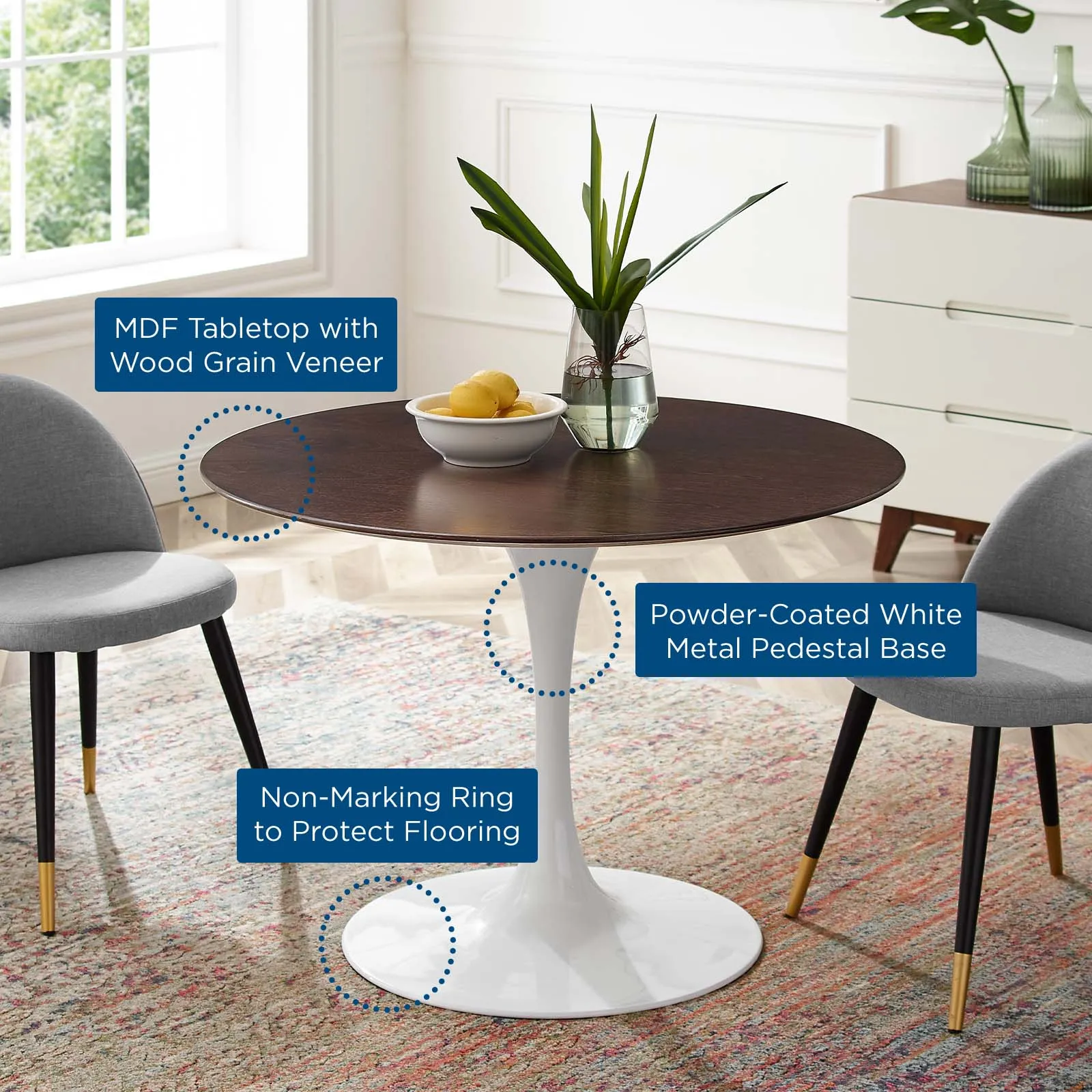 Modway Lippa 40" Dining Table - EEI-5171