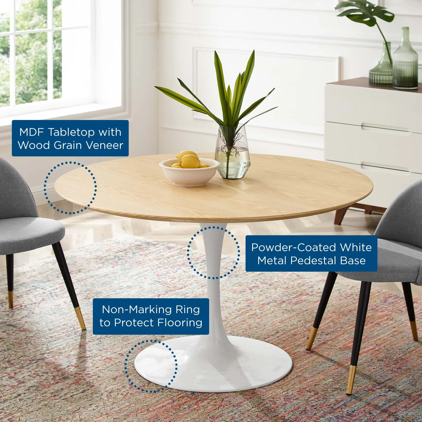 Modway Lippa 47" Dining Table - EEI-5174
