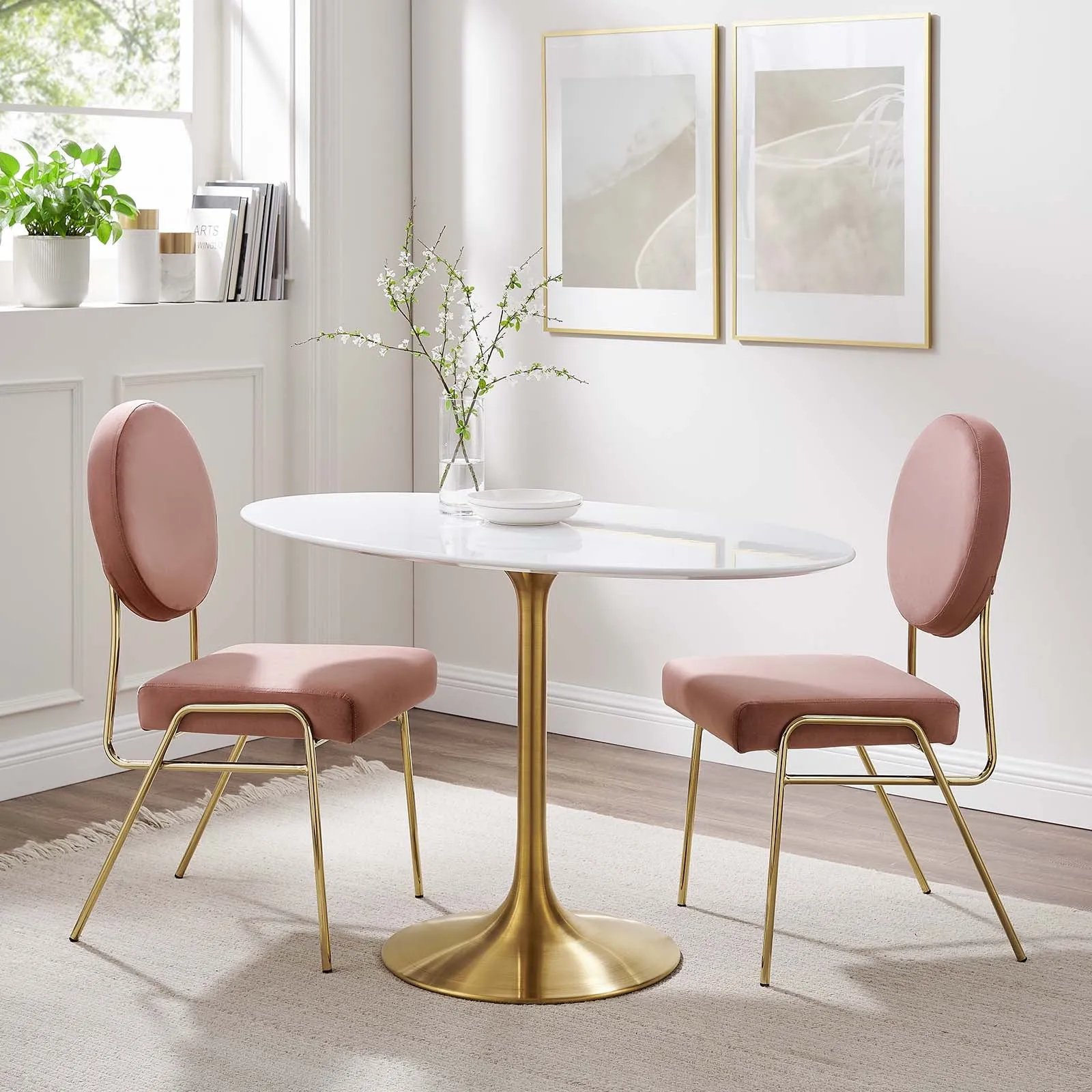 Modway Lippa 48" Oval Dining Table - EEI-3215