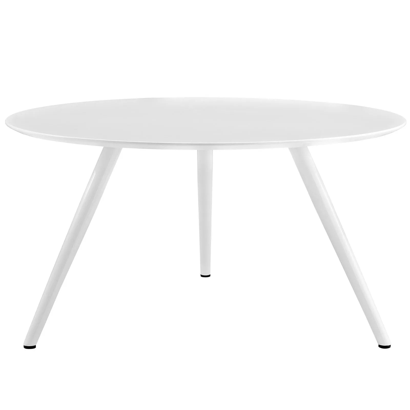 Modway Lippa 54" Round Wood Top Dining Table with Tripod Base in White - EEI-2524