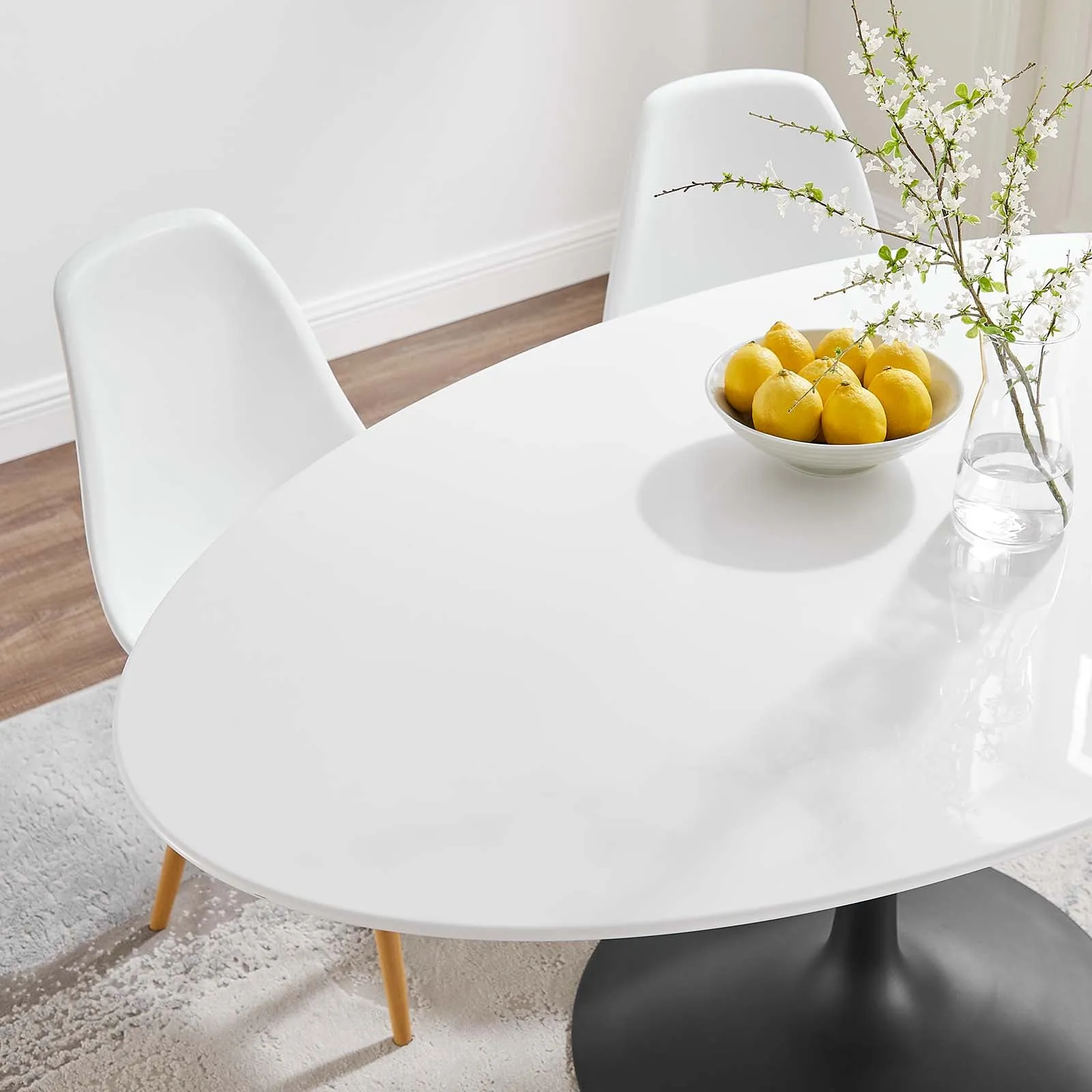 Modway Lippa 60" Oval Wood Top Dining Table - EEI-3539