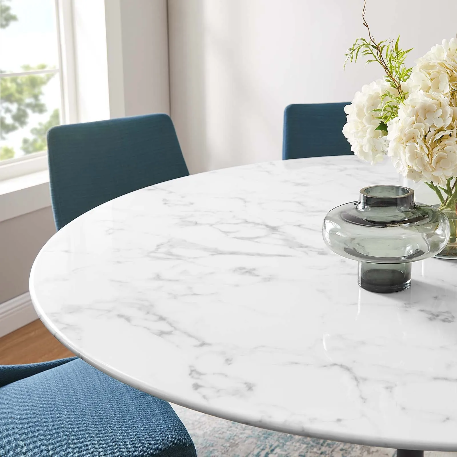 Modway Lippa 60" Round Artificial Marble Dining Table - EEI-3529
