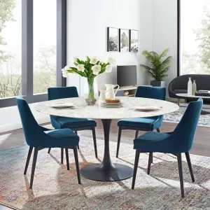 Modway Lippa 60" Round Artificial Marble Dining Table - EEI-3529