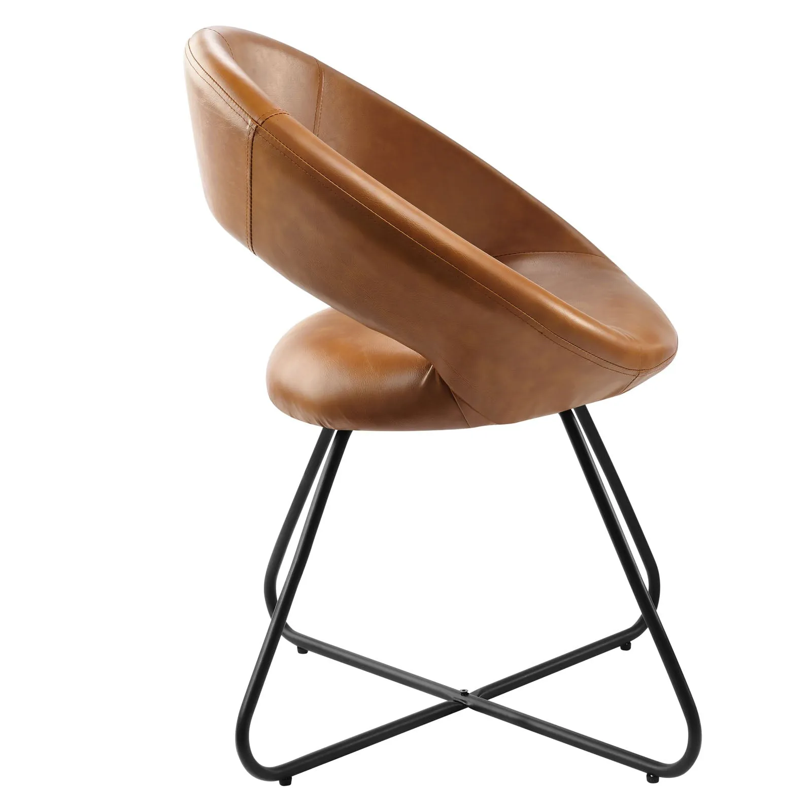 Modway Nouvelle Vegan Leather Dining Chair Set of 2 - EEI-4682